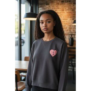 Wildfox Women's Graphic Crewneck cotton Sweater size XL